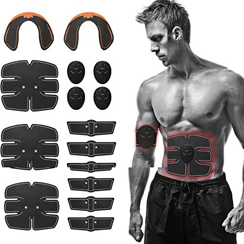 Estimulador muscular,KKcare 15 peças EMS Ultimate Muscle Estimulador Equipamento de Treinamento Hip Trainer Conjunto Equipamento de Fitness Fit Corpo Inteiro