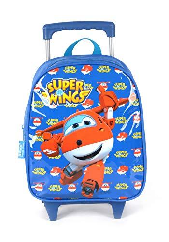 Mochila Super Wings com roda pré escola