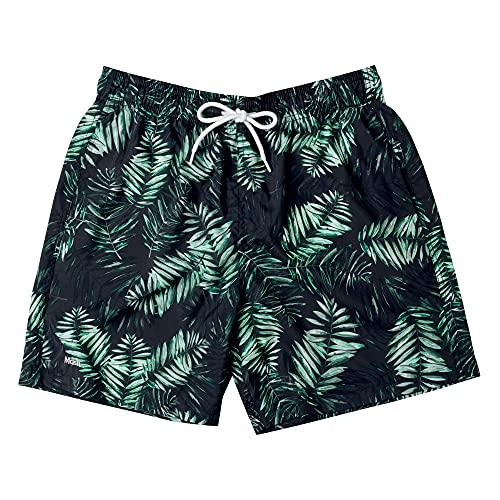 Shorts Estampado Folhagem Sombreada, Mash, Masculino, Verde Escuro, G