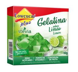Gelatina Lowcucar Plus Com Stevia Limao 10G