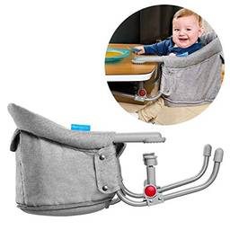 Cadeira De Alimenta??o Multikids Baby Encaixe de Mesa Click N Clip Cinza - BB614