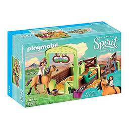Playmobil - Lucky E Spirit com estábulo