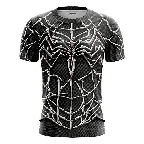 Camisa Camiseta Homem Aranha simbionte - Trajem, uniforme, 3d (Venom) (1-2 Anos)