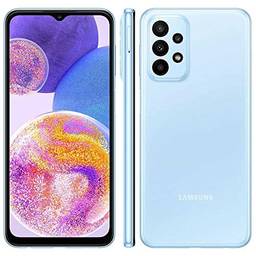 Smartphone Samsung Galaxy A23 Azul 128GB 4GB RAM bateria 5000mAh Câmera Quádrupla Traseira de 50MP