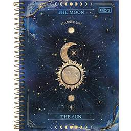 Planner Espiral 17,7 x 24 cm Magic 2023 - Azul - The Moon The Sun - Tilibra