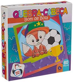 Quebra Cabeças Bom de Bola 60 Peças Brinquedos Pica Pau