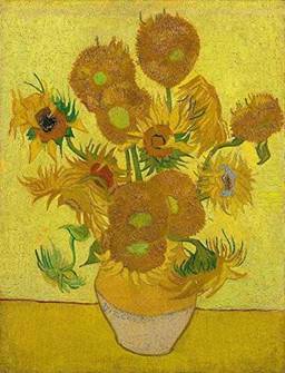 Girassóis (1889) de Vincent van Gogh - 75x98 - Tela Canvas Para Quadro