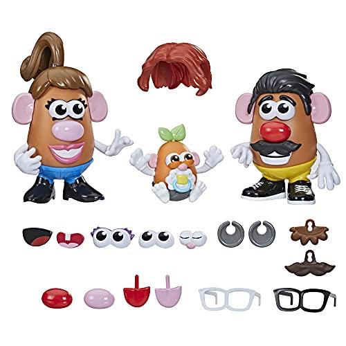Conjunto Mr. Potato Head Criar Família - 45 Peças para Criar e Personalizar a Família Potato Head - F1077 - Hasbro, Playskool, cores variadas