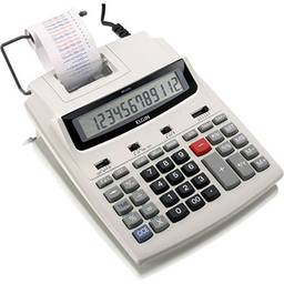 Calculadora de mesa com 12 dígitos, calendário, relógio e impressão de data MR-6125, Elgin, 42MR61250000, Gelo