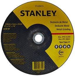 STANLEY Disco de Desbaste Metal 9 Pol. X 6.0mm X 7/8 Pol. STA0415