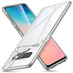 Capa de TPU ESR Essential Zero Slim Clear Soft Compatível com Samsung Galaxy S10, capa de silicone flexível e macia - transparente