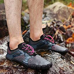 Domary Sapatos aquáticos unissexo respirável leve antiderrapante à prova de desgaste de secagem rápida e macio calçados aquáticos para natação ao ar livre