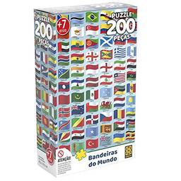 Quebra-Cabeça P200 Bandeiras do Mundo, Grow, Multicor