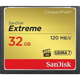 Cartão Memória 32gb Compact Flash Sandisk Cf Extreme 120mb/s