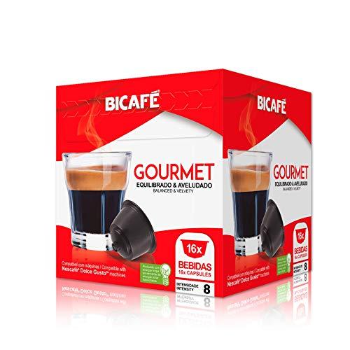 Cápsulas de Café Gourmet Equilibrado e Aveludado Bicafé, Compatível com Dolce Gusto, Contém 16 Cápsulas