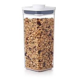 Recipiente OXO 11233900UKNEW Pop Good Grips – Armazenamento hermético de alimentos – 1,7 litros para grãos secos e mais, transparente
