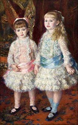 Rosa e Azul de Pierre-Auguste Renoir - 50x80 - Tela Canvas Para Quadro