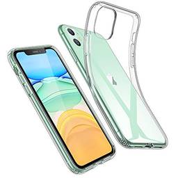 ESR Essential Zero projetado para capa iPhone 11, TPU fino transparente macio, capa de silicone flexível para iPhone 11 6,1 polegadas (2019), transparente