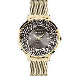 Relógio Technos Feminino Dourado Pulseira Aço Dourado