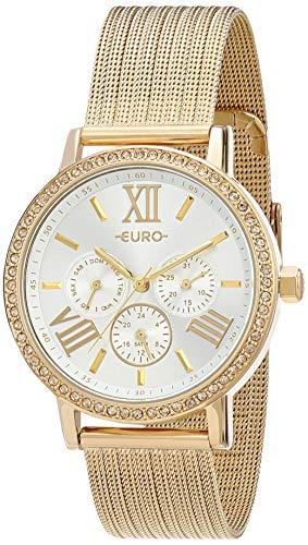 Relógio Euro, Pulseira de Aço Inoxidável, Feminino Dourado EU6P29AHL/4B