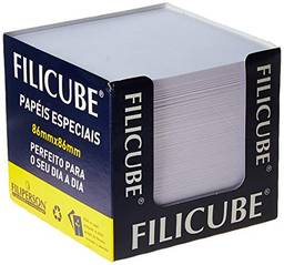 Bloco Para Recado Flicube 86x86x80 85g 700f Branco - Caixa com 1 Unidade, Filiperson, 00771, Multicolor