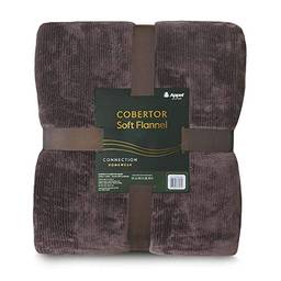 Cobertor Soft Flannel Cationic Casal - Appel - Chocolate