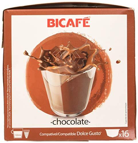 Chocolate Bicafe, Compatível com Dolce Gusto, Contém 16 Cápsulas