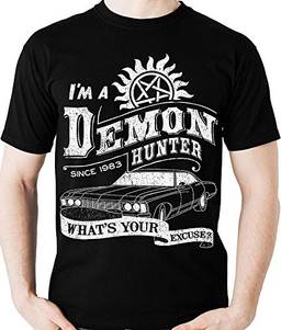 Camiseta Demon Hunter Sobrenatural Camisa Blusa