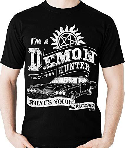 Camiseta Demon Hunter Sobrenatural Camisa Blusa