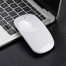Domary Mouse 2.4G sem fio ultrafino silencioso mouse portátil e elegante mouse recarregável 10m / 33 pés transmissão sem fio (ouro rosa)