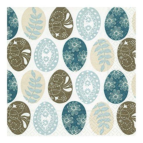 Guardanapo Pattern Eggs Paper Design Multicor 33 x 33 cm Papel