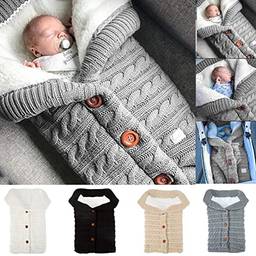 Cobertor de lã para bebês recém-nascidos, cobertor para cochilo, cobertor de veludo, para bebês e crianças pequenas, cobertor macio e quente, saco de dormir