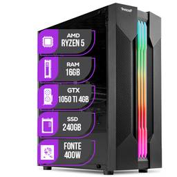 PC Gamer Mancer, AMD Ryzen 5 3600, GeForce GTX 1050 Ti 4GB, 16GB DDR4, SSD 240GB